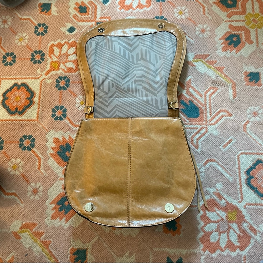 Rebecca Minkoff Leather Vanity Saddle Bag Cognac - Picture 5 of 16
